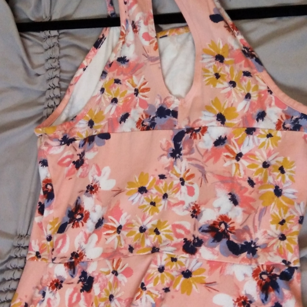 Pink flower dress